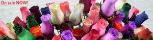 Sale of wooden roses